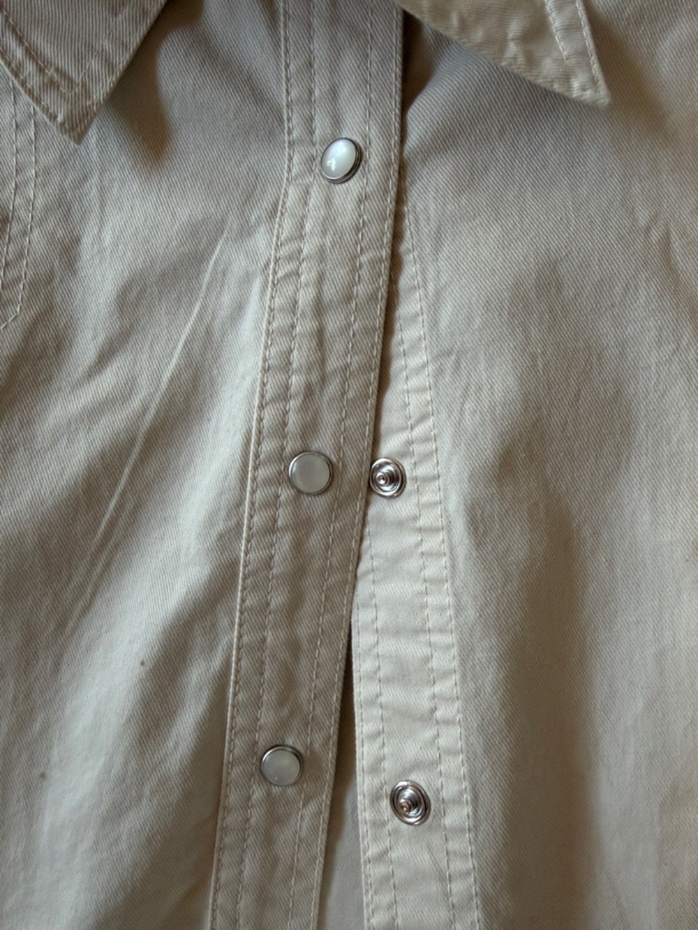 Banana Republic Twill Utility Midi Shirtdress Color: Stone Washed Size M NWT - Picture 8 of 14